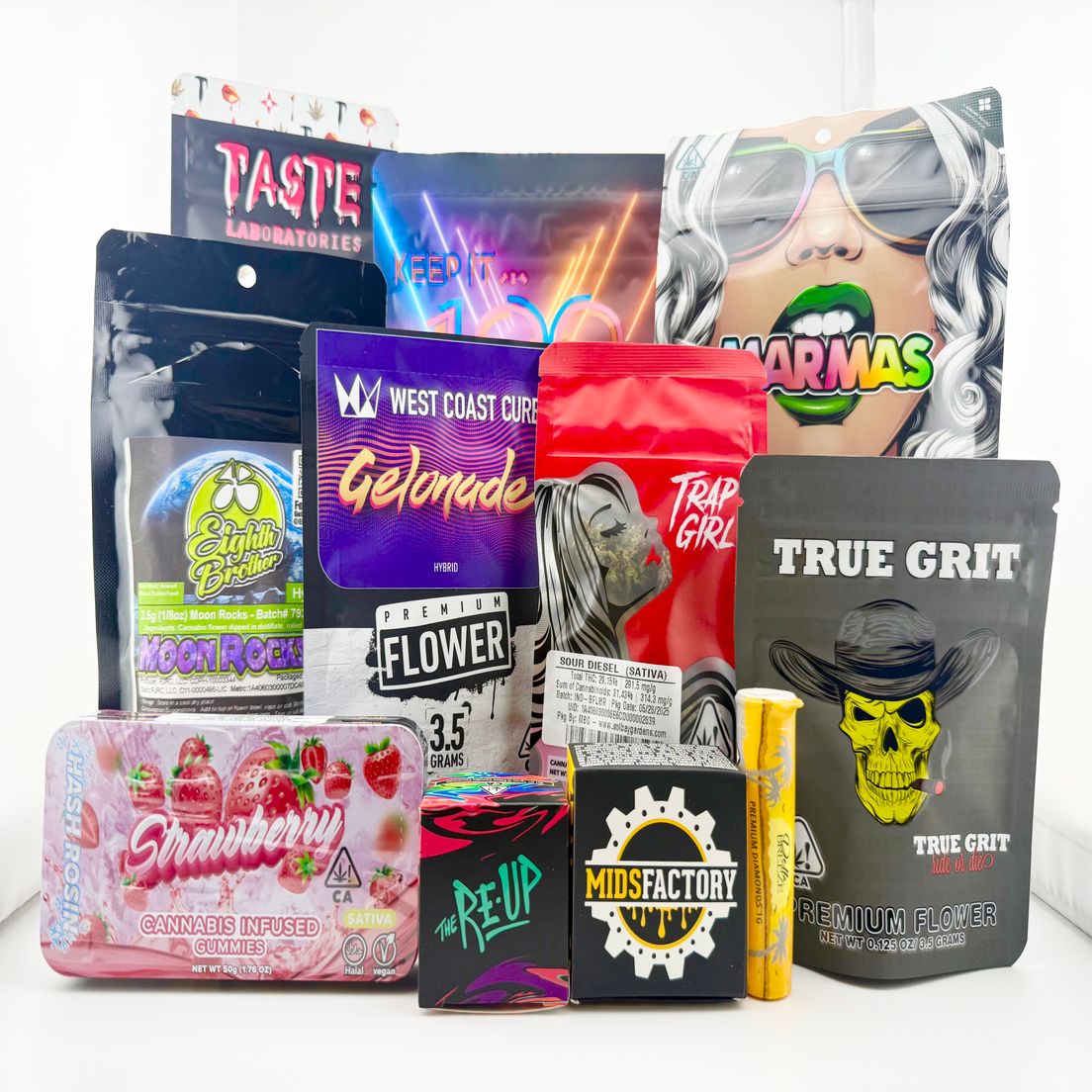 **PICK 5 Deal! $99 Choose Any (5) $45 1/8s, 1g Waxes(House Picks) &/OR 100mg Edibles (5 Items Total)