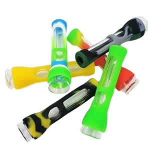 3.5" Flared Silicone Chillum | Assorted Colors