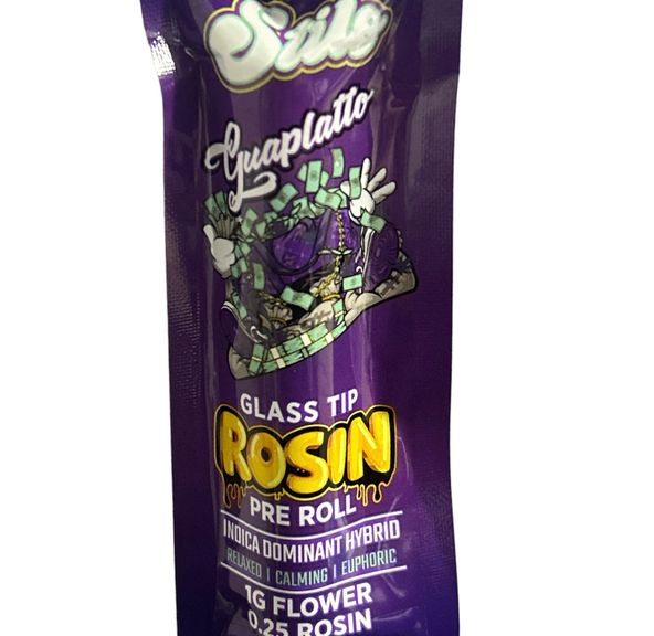 D. STILO SUPPLY 1.25g Glass Tip Rosin Infused Pre ROLL - Guaplatto (I)