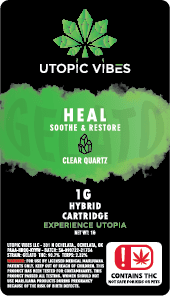 Utopic Vibes - Heal 1g Vape Cartridge
