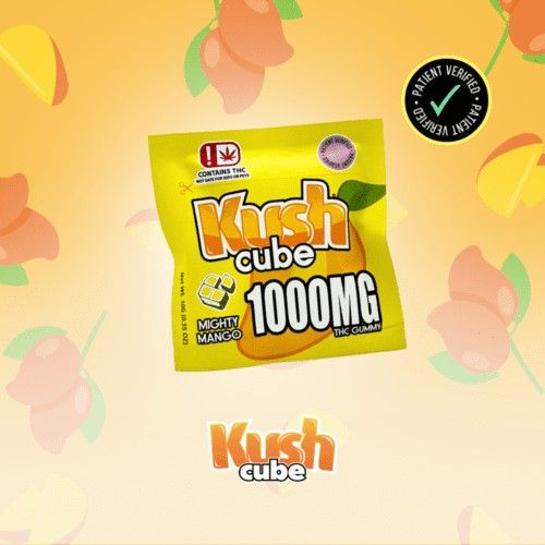 KUSH CUBE MIGHTY MANGO GUMMY 1000MG