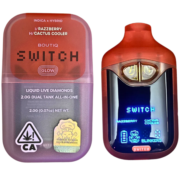 BOUTIQ LIQUID LIVE DIAMOND AIO- DUAL 1G RAZZBERRY X CACTUS COOLER