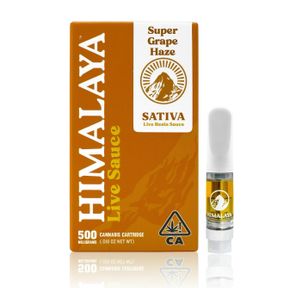 Himalaya- SUPER GRAPE HAZE 0.5G LIVE SAUCE CARTRIDGE
