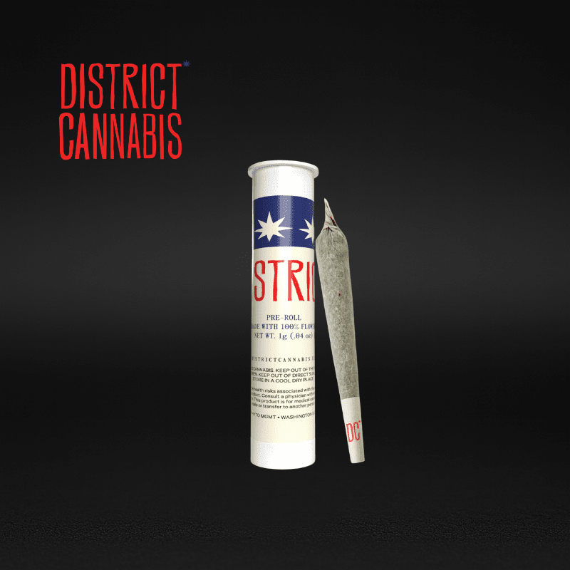 District Cannabis | Gorilla Glue #4 Pre-Roll | 1g | Hybrid