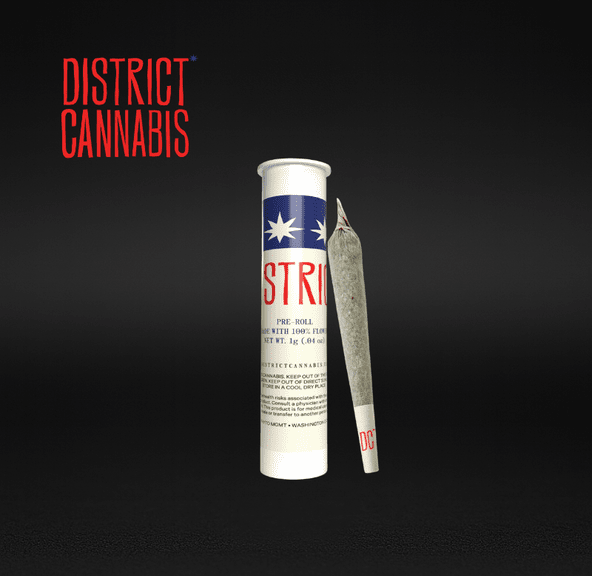 District Cannabis | Gorilla Glue #4 Pre-Roll | 1g | Hybrid