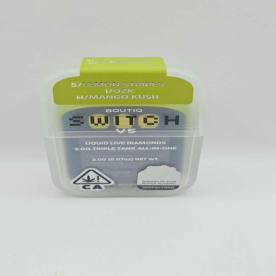 Boutiq - Disposable - Lemon Stripes x OZK x Mango Kush - 2G