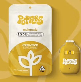 1.25g Melonade (Sativa - Hybrid) Ready-to-Use Live Resin Vape - Potters