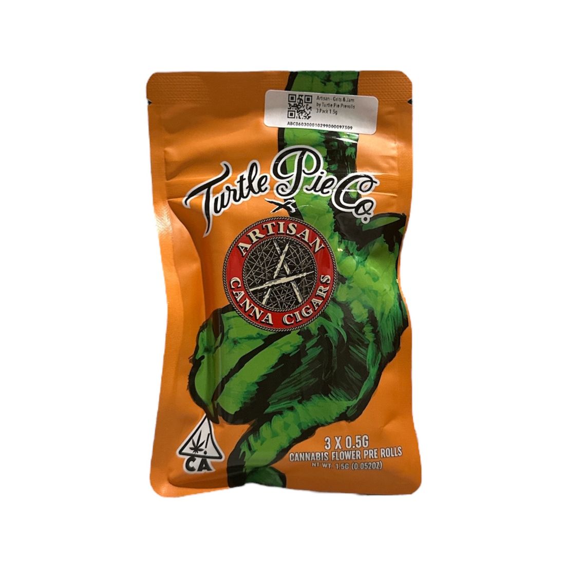 Artisan - Grits & Jam by Turtle Pie Prerolls 3 Pack 1.5g