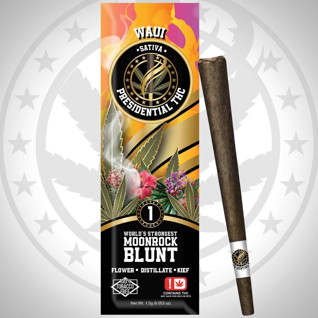 Presidential THC Moonrock 1.5g Blunt - Waui
