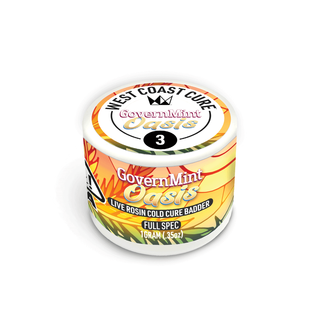 Governmint Oasis - Live Rosin Cold Cure Badder - T3