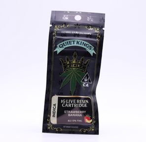 Quiet Kings- STRAWBERRY BANANA 1G LIVE RESIN CARTRIDGE
