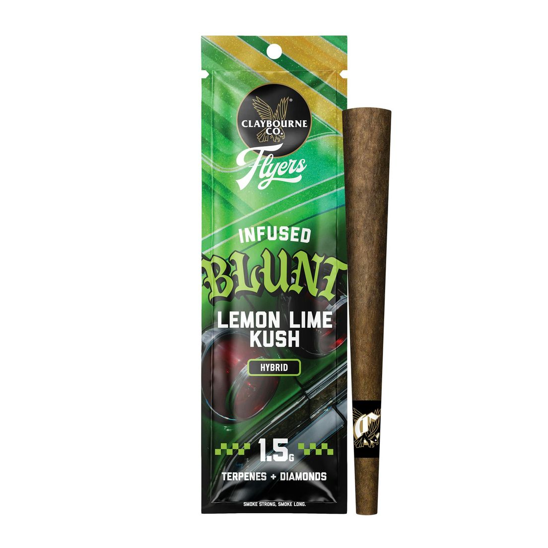 Claybourne Co. - Flyers Infused Blunt - 1.5g - Lemon Lime Kush