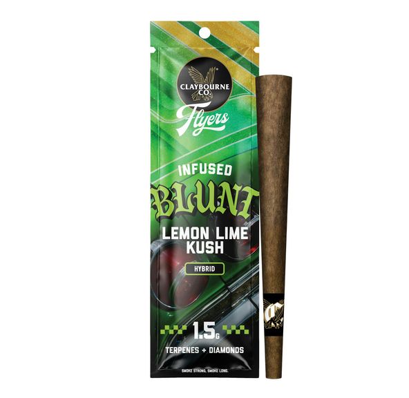 Claybourne Co. - Flyers Infused Blunt - 1.5g - Lemon Lime Kush