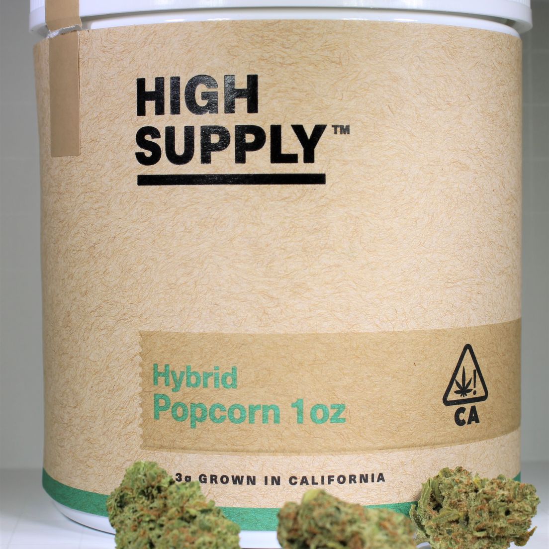 Hybrid Popcorn - 1oz Flower (18.02%THC) High Supply