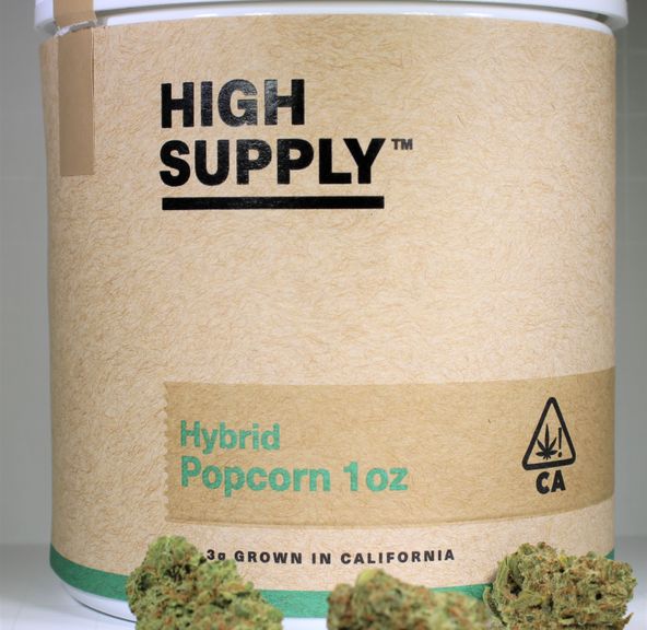 Hybrid Popcorn - 1oz Flower (18.02%THC) High Supply