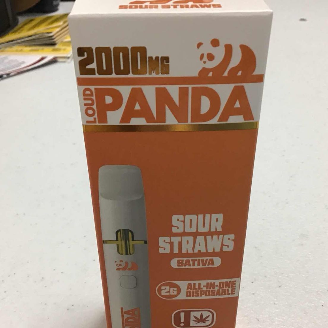 Sour Straws Loud Panda 2g Disposable