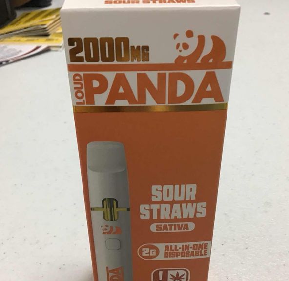 Sour Straws Loud Panda 2g Disposable