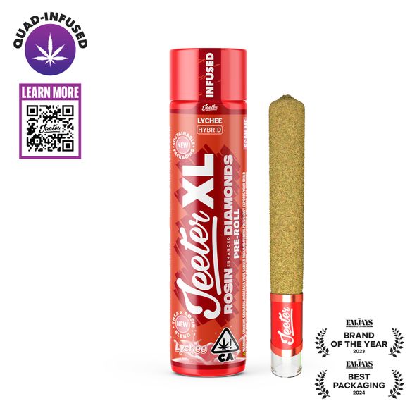 Jeeter | Quad Infused | Preroll | 2g XL | Lychee