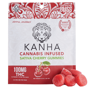 Kanha Sativa Cherry (100mg) Gummies