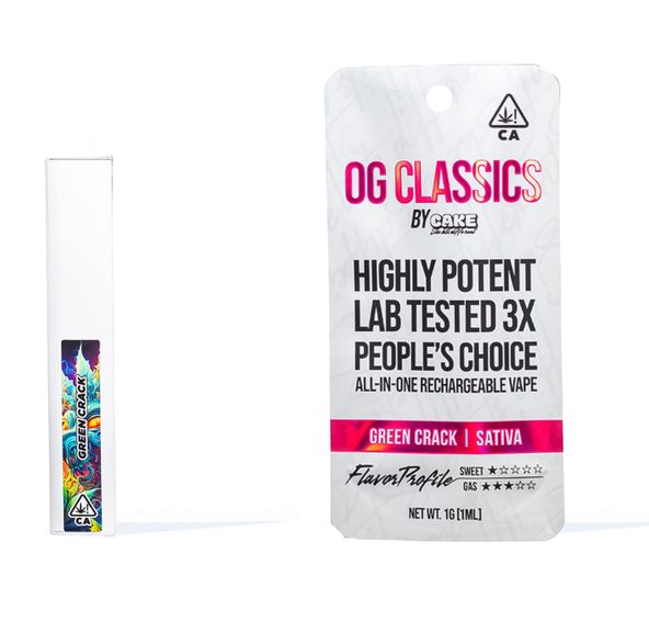 Cake AIO Vape OG Classics Green Crack 1g