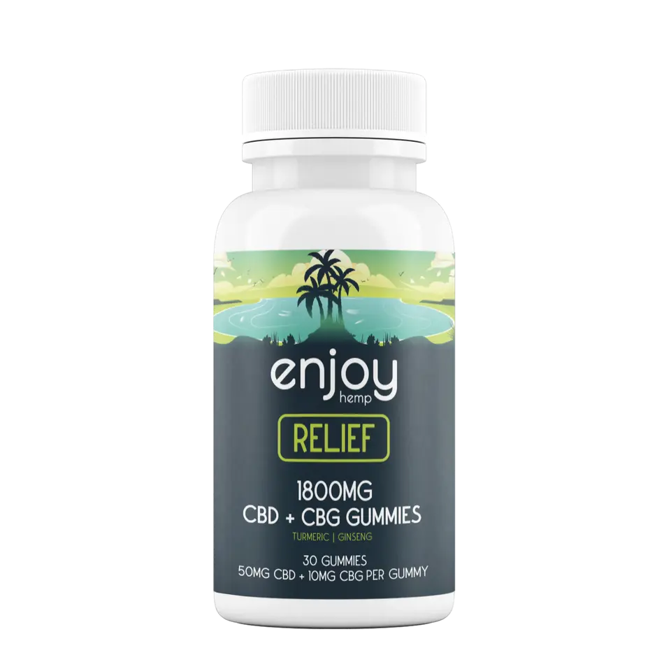Enjoy CBD + CBG Relief Gummies - 30ct