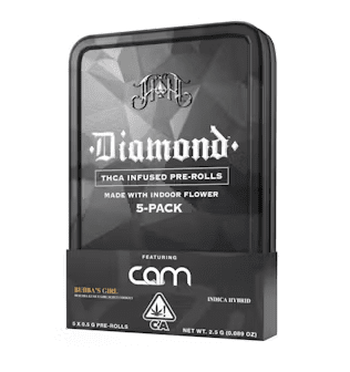 Heavy Hitters x CAM - Bubba's Girl - Diamond Infused Prerolls - 5pk - 2.5g - Indica
