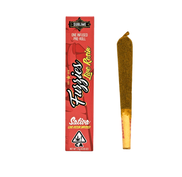 Fuzzies | Infused Preroll | 1.5g | Live Resin | Tangelo Sunrise