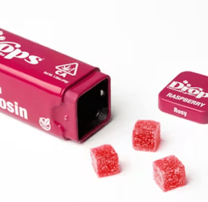 Drops - Raspberry 1:2 CBD: THC 20 Piece (ROSY) Gummies