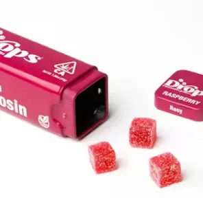Drops - Raspberry 1:2 CBD: THC 20 Piece (ROSY) Gummies