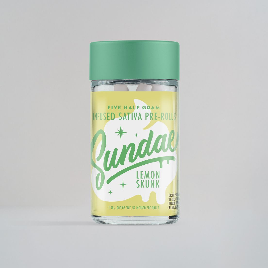 Sundae - Lemon Skunk 5pk Infused Pre Rolls 2.5g