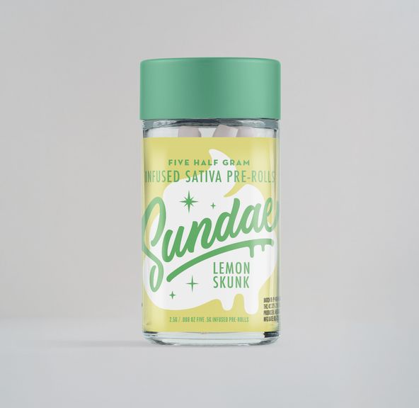 Sundae - Lemon Skunk 5pk Infused Pre Rolls 2.5g