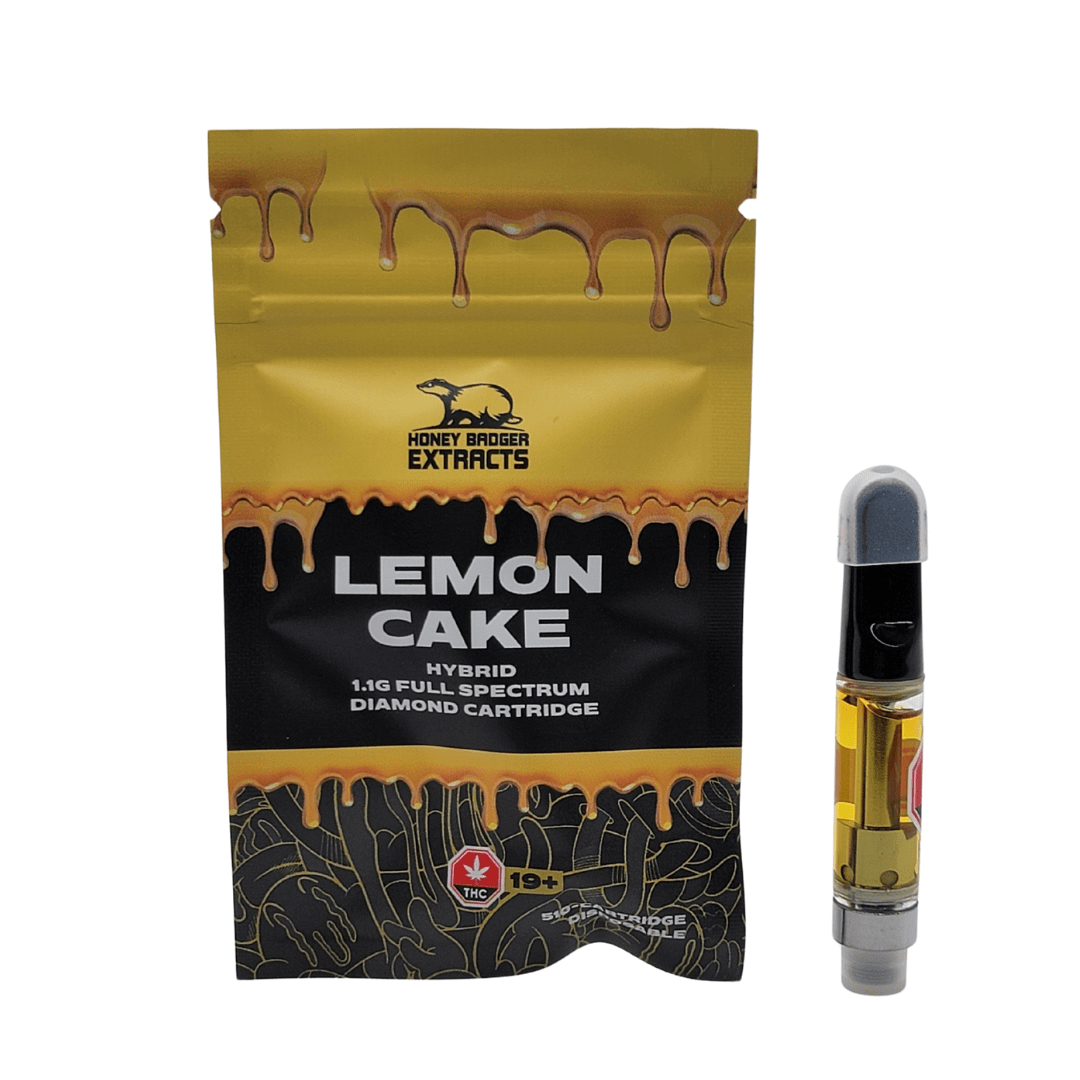 Lemon Cake 1G Liquid Diamond Cartridge by Honey Badger