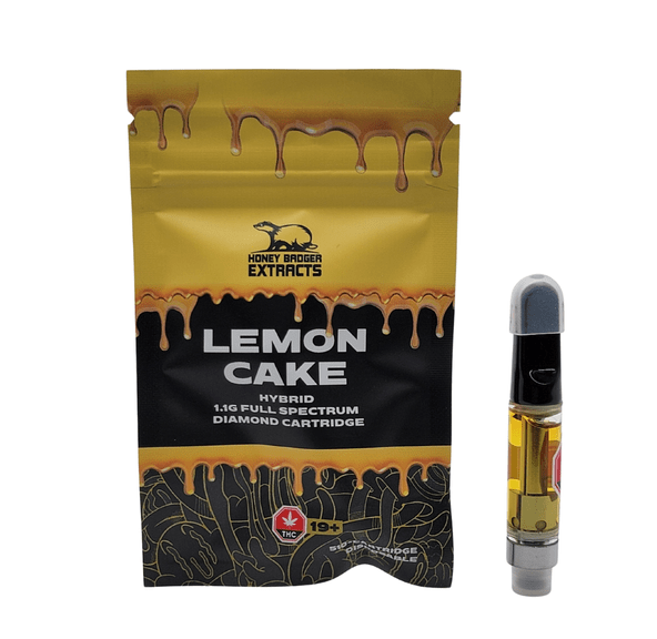 Lemon Cake 1G Liquid Diamond Cartridge by Honey Badger