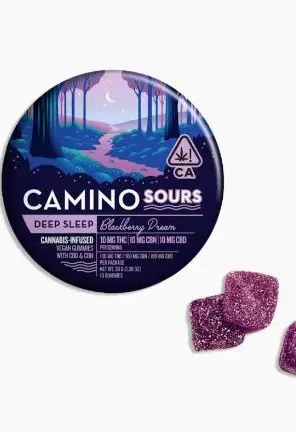 Camino Sours Blackberry Dream "Deep Sleep" 10:10:10 THC:CBD:CBN Gummies 39.00 g