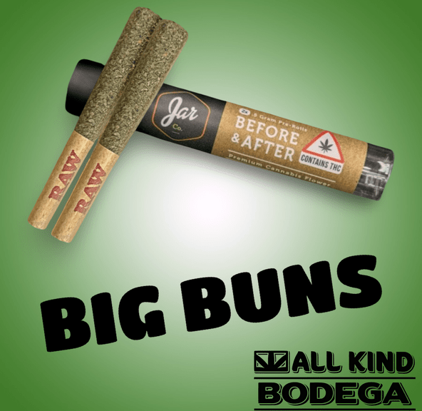 Big Buns .5g Preroll 2 Pack (1g total) (@jarcannabis2.0)