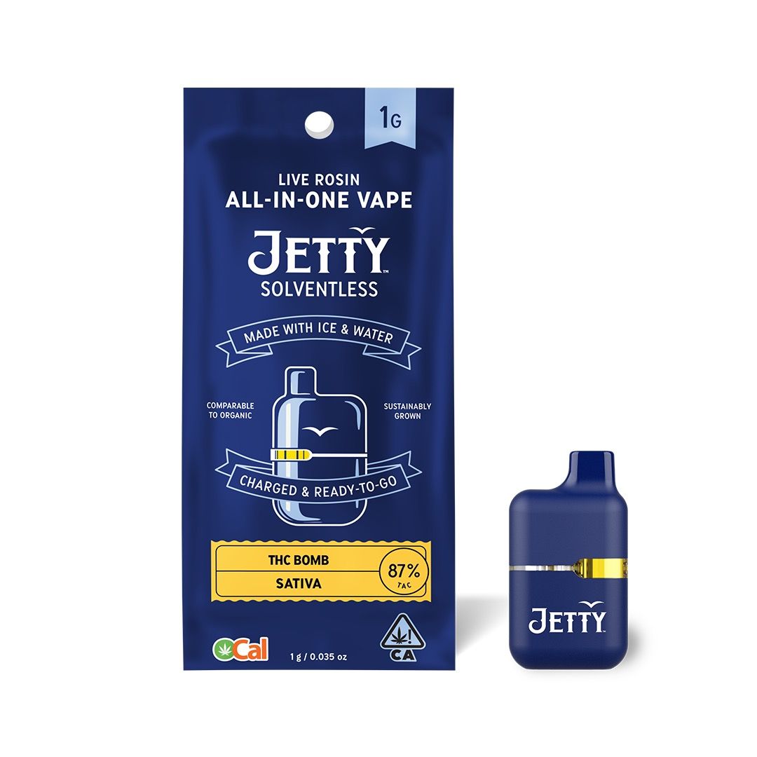 Jetty- THC Bomb Live Rosin Mini Tank AIO 1g (S)