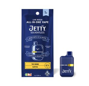 Jetty- THC Bomb Live Rosin Mini Tank AIO 1g (S)