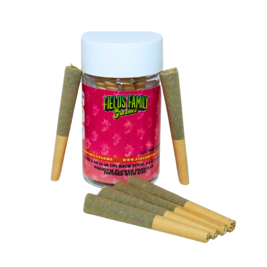 Fields Family Farmz | Infused Prerolls | 6 x .6g | Orange Creamsicle