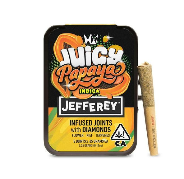 West Coast Cure - Juicy Papaya - Jefferey Infused Joint .65g 5 Pack 3.25g