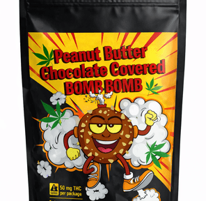 THC Peanut Butter Chocolate Covered Bom Bom I Grounded Gardens I 50mg I 5pc