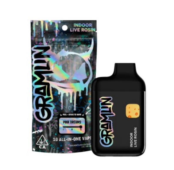 GRAMLIN ROSIN 1G VAPE- PINK DREAMS