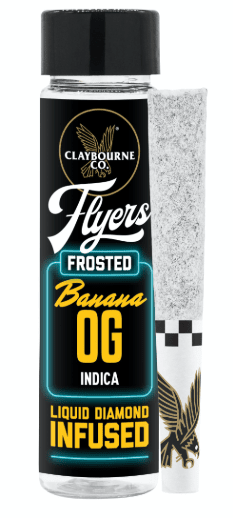 Banana OG (1g) 2 pk - Diamond Frosted Flyers Pre-Rolls