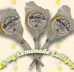 High Tide Lemonade Lollipops- 25 mg
