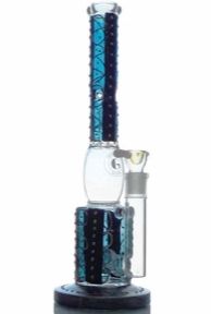 #154 - 14" CUSTOMIZED WITH MATRIX PERC With red eye bowl