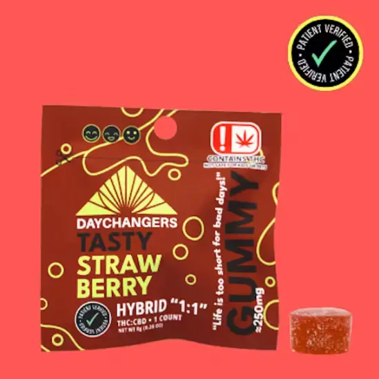 250mg THC Singles Gummy - Strawberry 8.00 g
