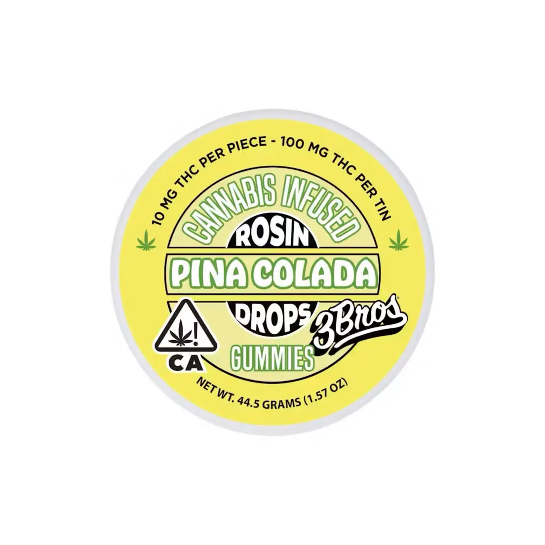 3 Bros | Rosin Drops | 100mg THC - 10pk | Pina Colada