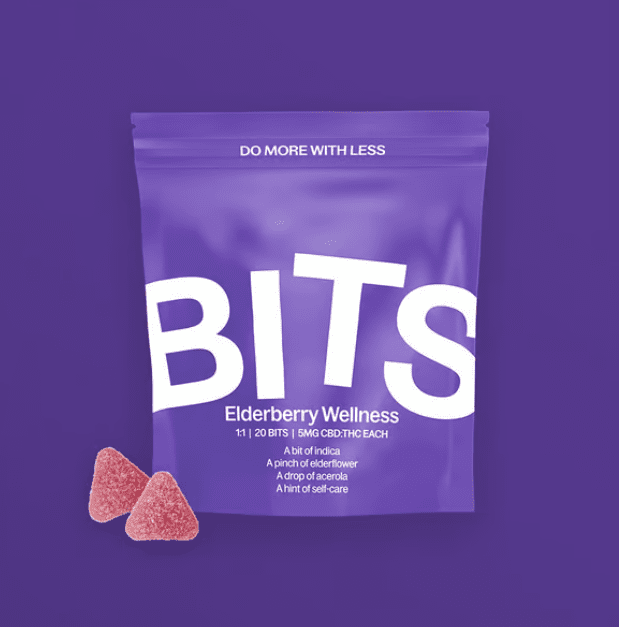 BITS | Elderberry Wellness 1:1 CBD THC | 20pk 100mg edible