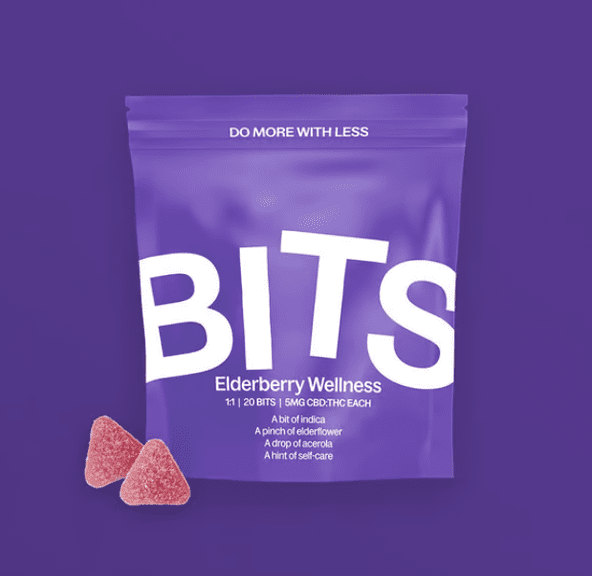 BITS | Elderberry Wellness 1:1 CBD THC | 20pk 100mg edible