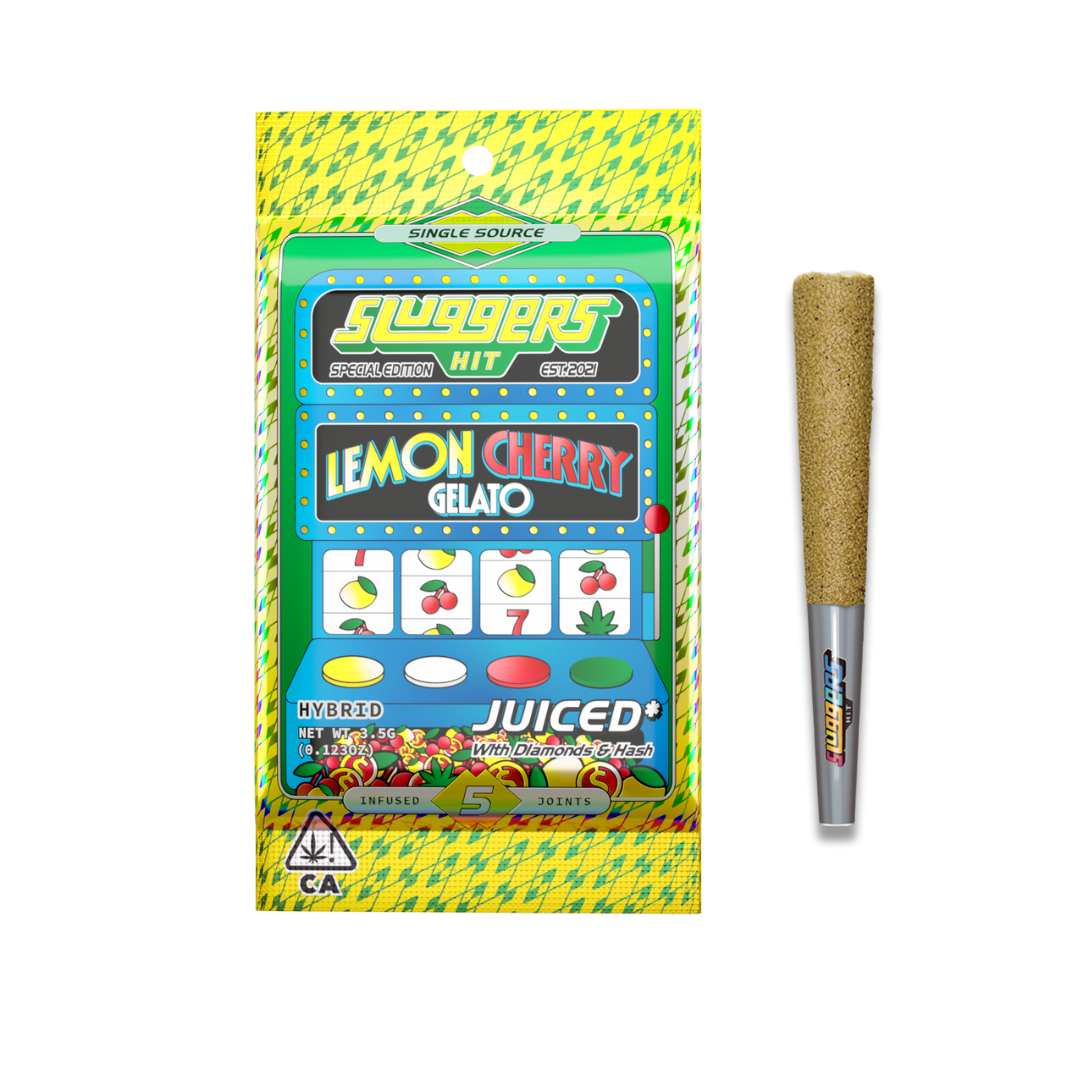 Sluggers Infused Pre-roll Pack Lemon Cherry Gelato 3.5g
