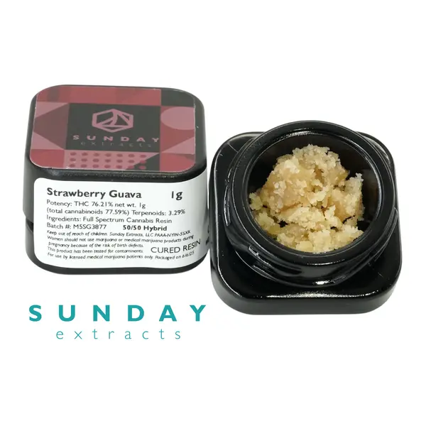 1g Concentrate Cured Resin - Strawberry Guava